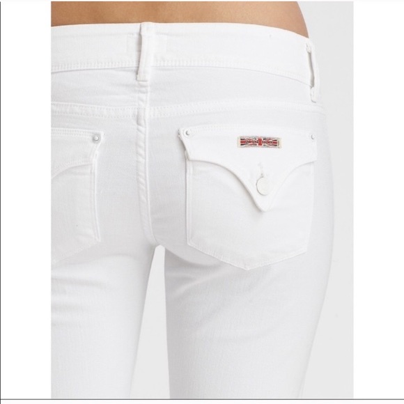 Hudson Jeans Denim - Hudson Signature Bootcut White button pocket jeans